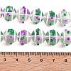 Glass with Enamel Beads Strands GLAA-M047-01D-4