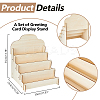 4 Tier Wooden Greeting Card Display Stand ODIS-WH0022-31-2