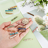 16Pcs 8 Styles Natural Mixed Gemstone & Electroplated Synthetic Non-magnetic Hematite Heishi Beaded Pendants PALLOY-GA00027-3