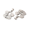 Non-Tarnish 201 Stainless Steel Pendants STAS-K251-030P-2