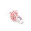 Glass Seed Beaded Jellyfish Pendants PALLOY-MZ00706-04-3