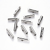 Tarnish Resistant 304 Stainless Steel Slide On End Clasp Tubes STAS-S115-01F-P-1