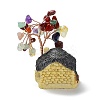 Resin & Natural Mixed Stone Model Ornament DJEW-Z001-01C-6