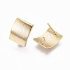 Brass Stud Earring Findings KK-N233-018-NF-3