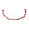 Natural Carnelian Chips Beaded Necklaces NJEW-JN04275-05-4