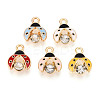 Alloy Enamel Charms ENAM-N064-07KCG-1