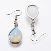 Opalite Dangle Earrings EJEW-P143-A08-2