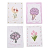 40 Sheets 4 Styles Paper Invitations Greeting Card AJEW-FS0001-26-1