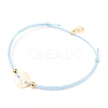 Adjustable Polyester Braided Cord Bracelet BJEW-JB05542-04-1