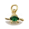 Brass Micro Pave Cubic Zirconia Pendants ZIRC-I070-044G-1