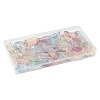 120Pcs 6 Colors Baking Paint Transparent Glass Pendants DGLA-FS0001-18-6