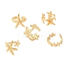 5Pcs 304 Stainless Steel Open Cuff Rings for Women RJEW-K313-10G-4