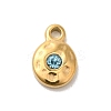 304 Stainless Steel Glass Pendants STAS-B074-02G-04-1