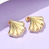 Brass Clear Cubic Zirconia Stud Earrings EJEW-Q017-05B-G-3
