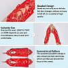 Polyester Long Paillette Embroidery Lace Gloves AJEW-WH20006-119C-6