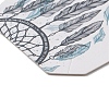 100Pcs Woven Web/Net with Feather Print Paper Jewelry Display Cards AJEW-Z021-01D-2