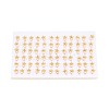 Flower Brass Natural Pearl Stud Earrings PEAR-N017-07E-4