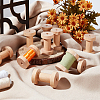 Retro Wood Sewing Cross Stitch Embroidery Thread Storage Bobbins WOOD-WH0124-66-5