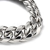 Non-Tarnish 304 Stainless Steel Cuban Link Chains Bracelets for Men & Women BJEW-D031-20P-3