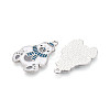Rack Plating Alloy Enamel Bear Pendants ENAM-T024-74A-P-2