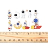 18Pcs 9 Styles Alloy Enamel Pendants FIND-FS0003-66-5