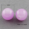 Imitation Jade Glass Beads Strands DGLA-S076-12mm-22-1