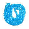 Baking Paint Imitation Jade Glass Round Bead Strands X1-DGLA-Q021-8mm-13-2
