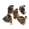Natural Tiger Eye Pendants G-Z067-02P-13-2