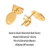 16Pcs 2 Colors 201 Stainless Steel Stud Earring Findings with Hole EJEW-FS0001-19-4