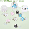 8Pcs 4 Colors Silicone Mobile Anti-Dust Plugs FIND-CN0002-06-5