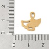 Ion Plating(IP) 304 Stainless Steel Charms STAS-C108-16G-3
