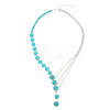Alloy & Synthetic Turquoise Pendant Necklaces for Women FS-WGFCE16-06-2