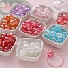 Transparent Crackle Acrylic Beads X-OACR-I013-02-1