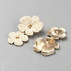 Ally with Raffia Grass Studs Earrings EJEW-WH20011-03E-2