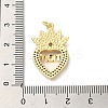 Mother's Day Brass Micro Pave Clear Cubic Zirconia Pendants FIND-Z041-20K-3