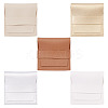 5Pcs 5 Colors Square PU Leather Envelope Pouches ABAG-TA0001-81-1