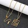 304 Stainless Steel Necklace LS-NJEW-D330-01G-01-4