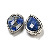 Natural Lapis Lazuli Faceted Pendants G-M431-06P-04-2