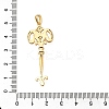 Brass Micro Pave Cubic Zirconia Big Pendants X1-KK-B147-04G-03-3