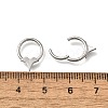 304 Stainless Steel Double Horns Hoop Nose Rings LS-AJEW-D306-08P-2