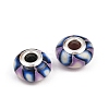 Handmade Polymer Clay European Beads CLAY-K002-C14-1-2