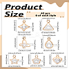 42Pcs 7 Styles Glass Rhinestone Pendants FIND-LP0006-43-2