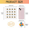 8 Sheets Plastic Waterproof Self-Adhesive Picture Stickers DIY-WH0428-008-2