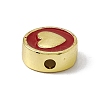 Brass Enamel Beads LS-KK-F814-06G-01-2