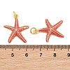Brass Enamel Pendants KK-CBACBC6-05G-02-3