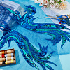 2Pcs 2 Style Polyester Embroidery Sew on Appliques PATC-MA0001-32C-4