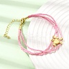 Polyester Multi-Strand Bracelets FB-CBA983F-02G-03-1