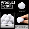 24Pcs Wool Soft Pompom Ball DIY-SC0031-31C-03-3