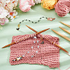 Acrylic Beaded Knitting Row Counter Chains HJEW-NB00177-5