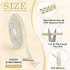 3 Yards Resin Self Adhesive Sewing Trim Hotfix Rhinestone Tape DIY-TA0013-15E-4